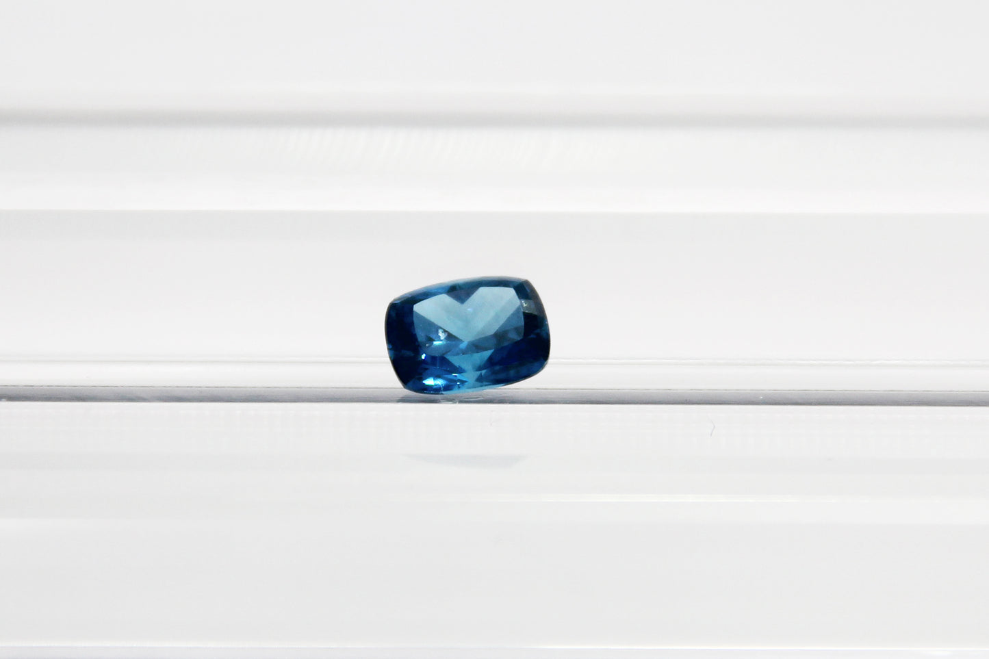 Cushion-cut London Blue Lab-grown Garnet