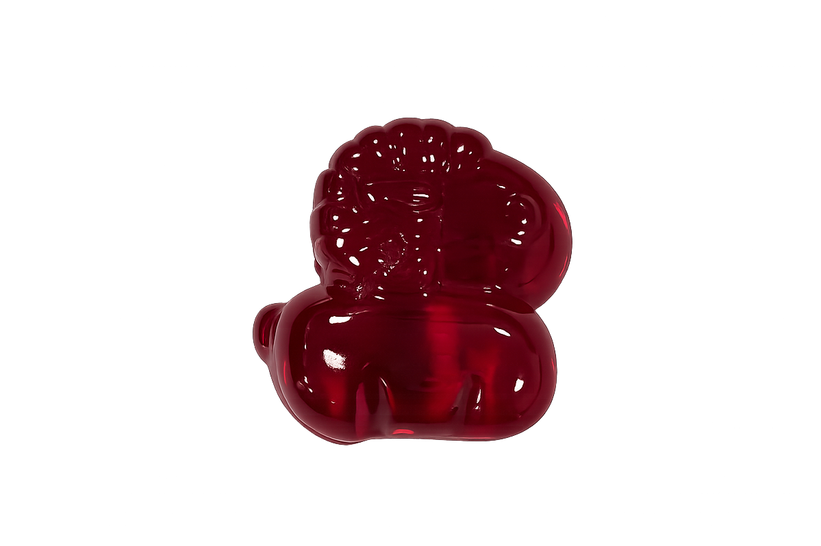Lab-Grown Corundum Carved Piece