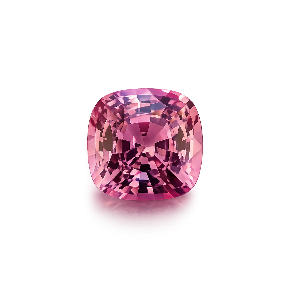 Cushion-Cut Lab-grown Padparadscha Sapphire